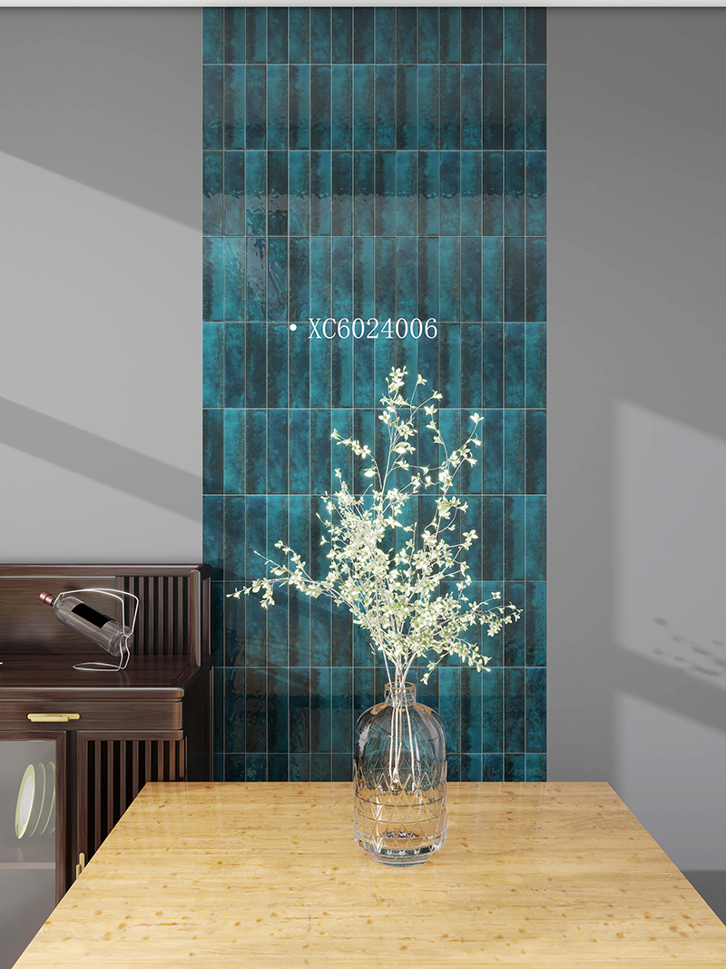 60x240mm Artisan Zodiac Series Tile - Snake Blue (XC6024006)