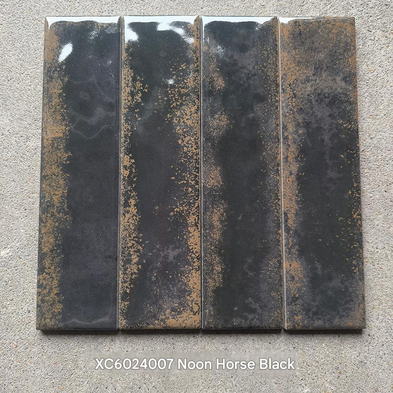 60x240mm Artisan Zodiac Series Tile - Horse Black (XC6024007)