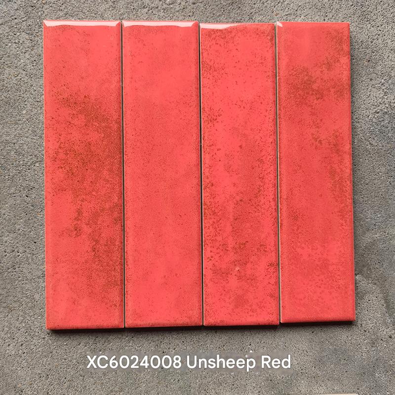 60x240mm Artisan Zodiac Series Tile - Goat Red (XC6024008)