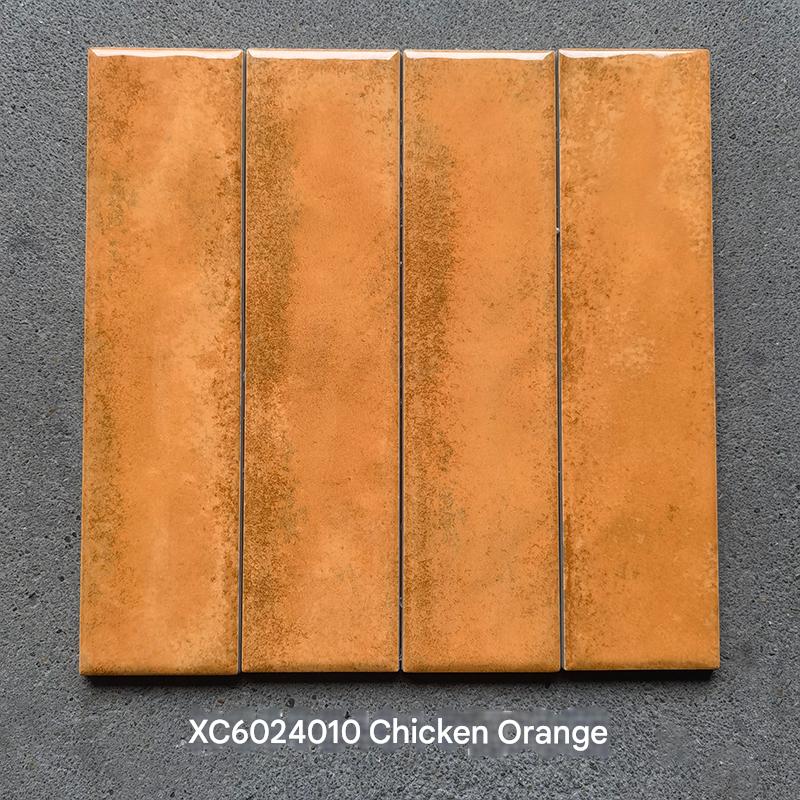 60x240mm Artisan Zodiac Series Tile - Rooster Orange (XC6024010)