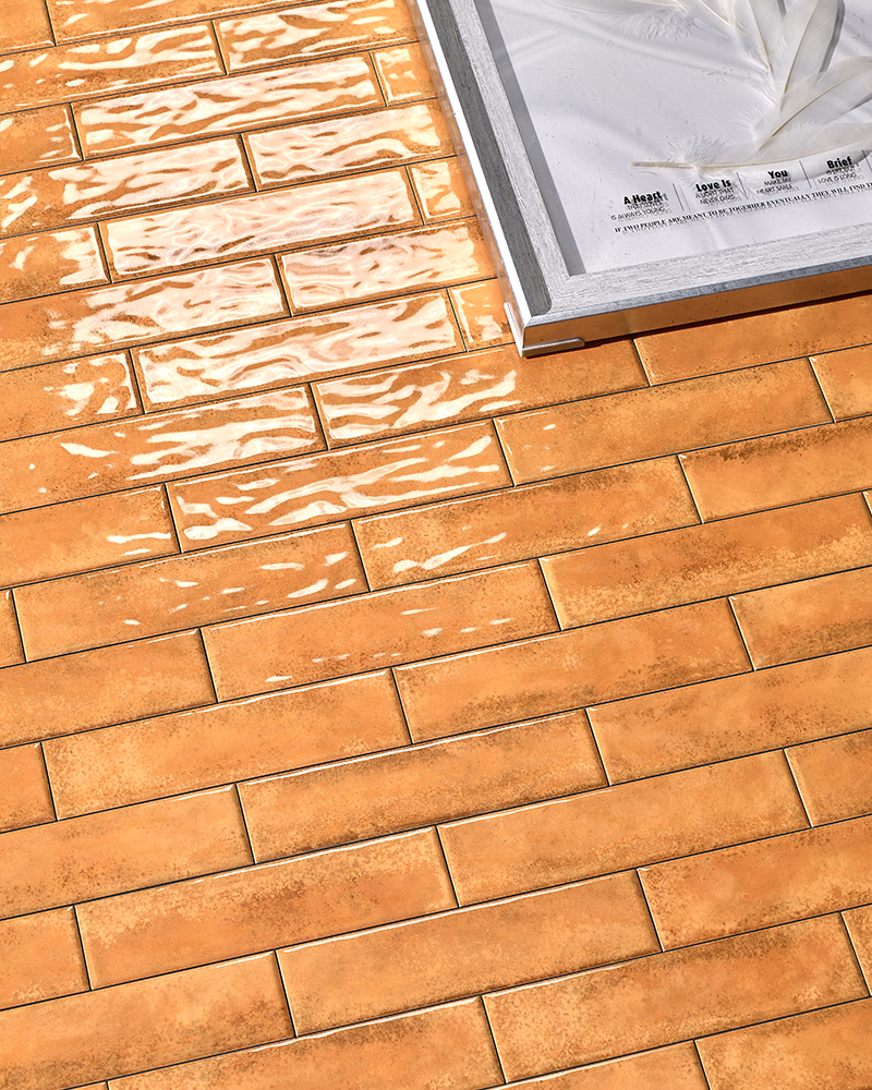 60x240mm Artisan Zodiac Series Tile - Rooster Orange (XC6024010)