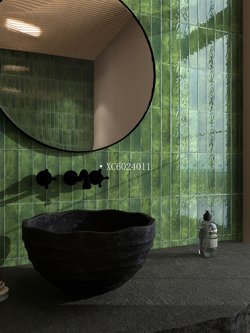 60x240mm Artisan Zodiac Series Tile - Dog Green (XC6024011)