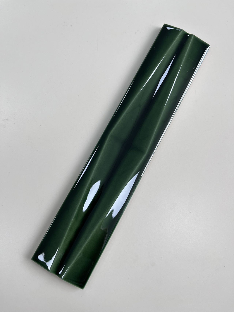60x300mm Artisan 3D - Textured Dark Green Ceramic Tiles - XCDZ603001