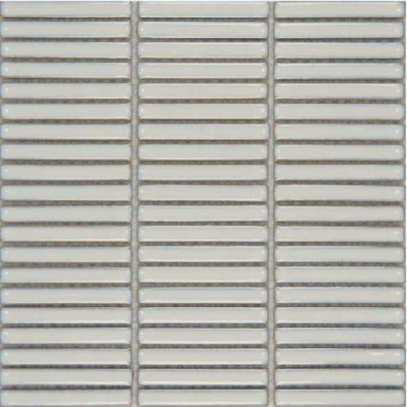 12X92mm Sage Green Rectangular Ceramic Mosaic Tiles - Minimalist Linear Design(1901-1925, F12-1...F12-10)