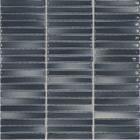12X92mm Sage Green Rectangular Ceramic Mosaic Tiles - Minimalist Linear Design(1901-1925, F12-1...F12-10)