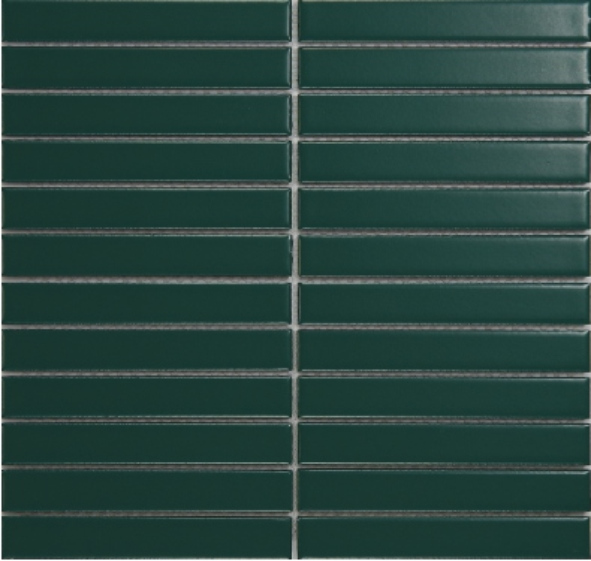 22x145mm Light Gray Linear Ceramic Mosaic Tiles - Rectangle Series（2203-2223）