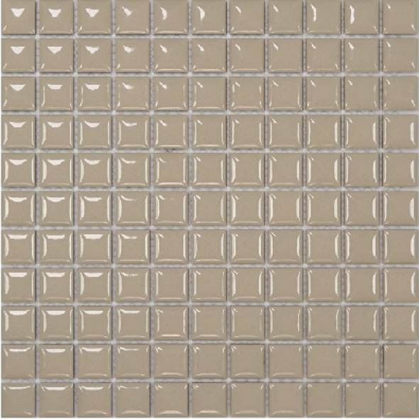 25x25mm Glossy Colorful Square Ceramic Mosaic Tiles - Modern Bold Design (25TU-0..25TU-15)