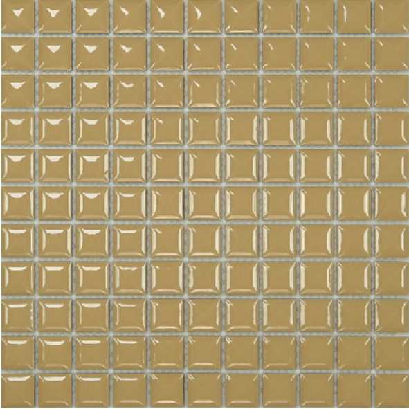 25x25mm Glossy Colorful Square Ceramic Mosaic Tiles - Modern Bold Design (25TU-0..25TU-15)