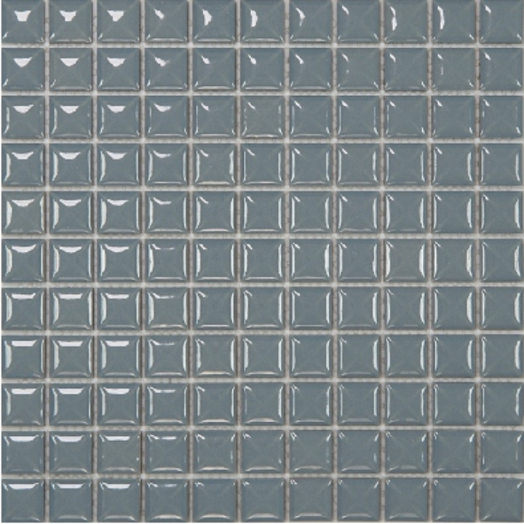 25x25mm Glossy Colorful Square Ceramic Mosaic Tiles - Modern Bold Design (25TU-0..25TU-15)