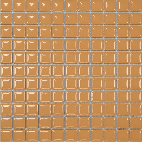 25x25mm Glossy Colorful Square Ceramic Mosaic Tiles - Modern Bold Design (25TU-0..25TU-15)