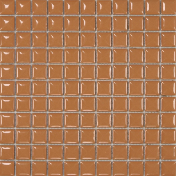 25x25mm Glossy Colorful Square Ceramic Mosaic Tiles - Modern Bold Design (25TU-0..25TU-15)
