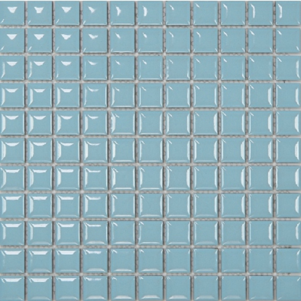 25x25mm Glossy Colorful Square Ceramic Mosaic Tiles - Modern Bold Design (25TU-0..25TU-15)