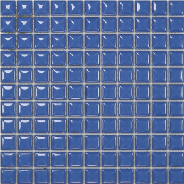 25x25mm Glossy Colorful Square Ceramic Mosaic Tiles - Modern Bold Design (25TU-0..25TU-15)