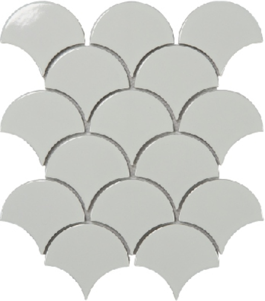 Colorful Fan - Shaped Ceramic Mosaic Tiles - Art Deco Wall Design(S8505...S8520, S9501-S95030)
