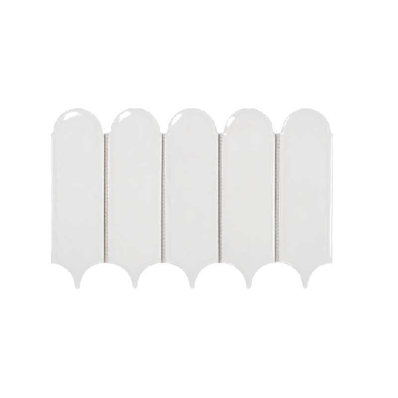 314x200 60x200mm Feather - Shaped Ceramic Mosaic Tiles - Custom Color Options（YM001 YM002 YM-626 YM-629 YM-628）