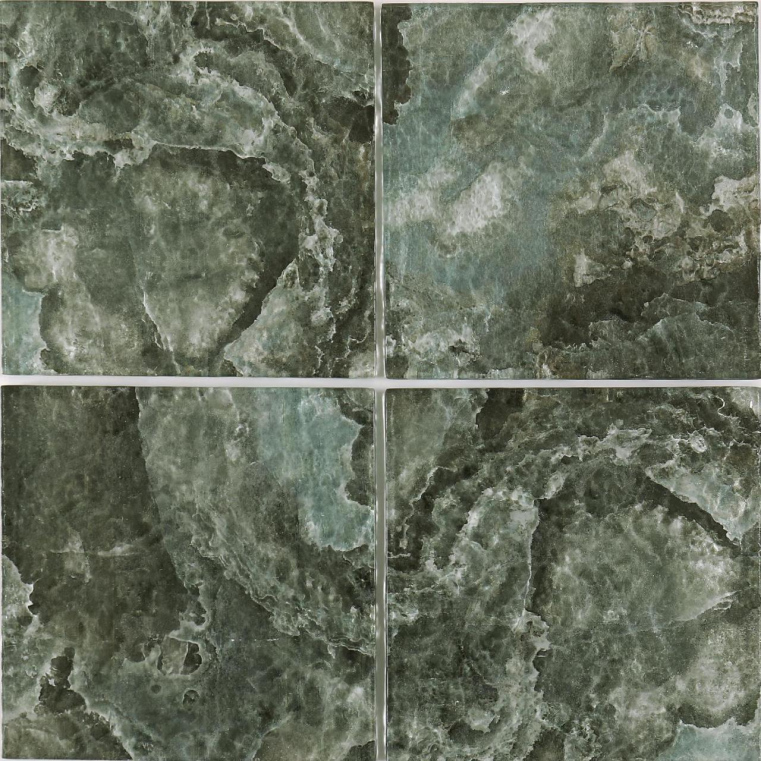 150x150mm Inkjet Glass Mosaic Tiles - Blue - Gray Vein Pattern(RTPM431 RTPM432 RTPM433 RTPM434)