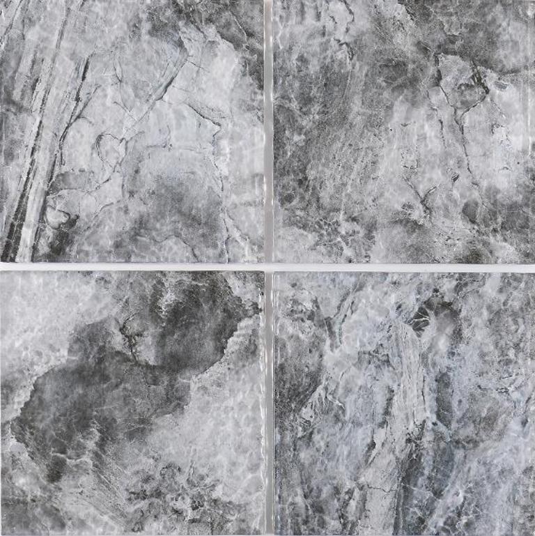 150x150mm Inkjet Glass Mosaic Tiles - Blue - Gray Marble - Effect Pattern(RTPM443 RTPM444 RTPM445 RTPM446)