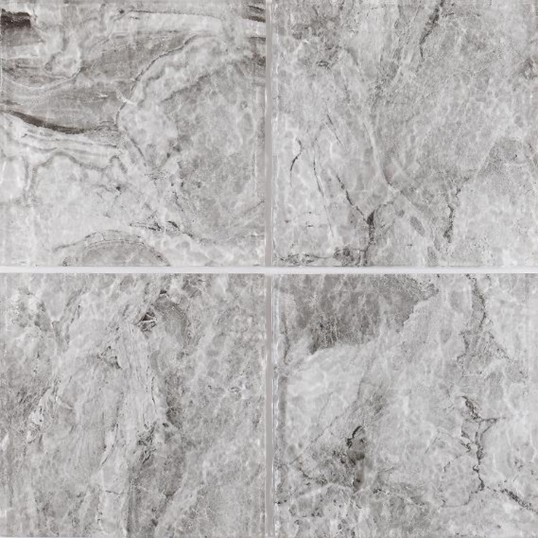 150x150mm Inkjet Glass Mosaic Tiles - Blue - Gray Marble - Effect Pattern(RTPM443 RTPM444 RTPM445 RTPM446)