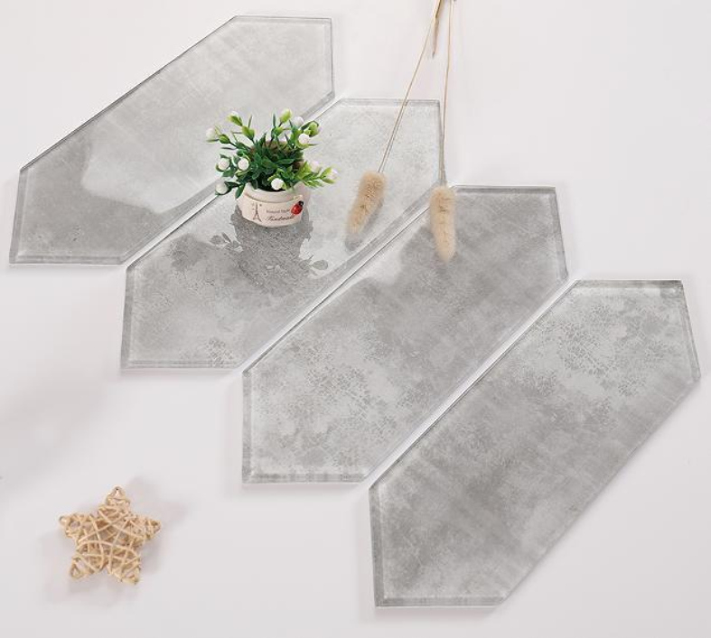 100x300mm Inkjet Glass Mosaic Tiles - Gradient Wave Pattern( RTPM451 RTPM452 RTPM453 RTPM454 RTPM455 RTPM456 RTPM457 RTPM458 RTPM459 RTPM461)