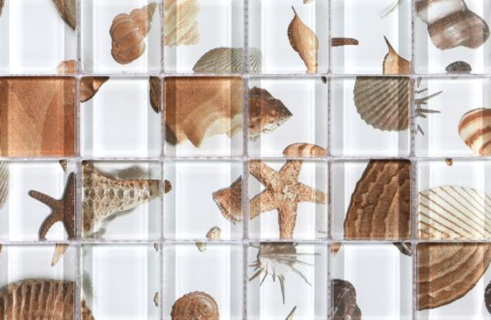 High - Temperature Inkjet Glass Mosaic Tiles - Diverse Patterns & Sizes（RTPMO45 RTPM044）