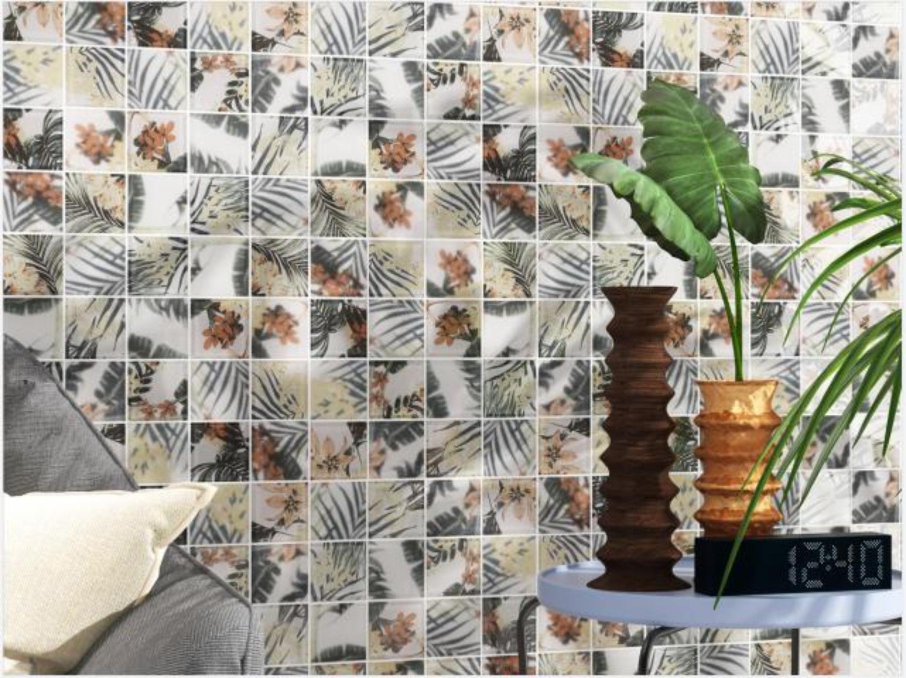 High - Temperature Inkjet Glass Mosaic Tiles - Diverse Patterns & Sizes（RTPMO45 RTPM044）