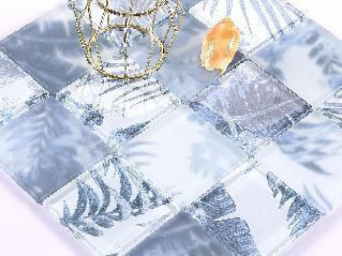 Botanical - Patterned High - Temp Inkjet Glass Mosaic Tiles - 73x73 & 300x300mm（RTPMO53 RTPMO54）