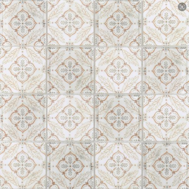 73x73 & 300x300mm Geometric - Patterned High - Temp Inkjet Glass Mosaic Tiles（RTPM183 RTPM184 RTPM185 RTPM186 RTPM187）