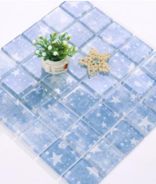 48x48 & 300x300mm Whimsical Pattern High - Temp Inkjet Glass Mosaic Tiles(RTPMO43 RTPMO27 RTPMO42 RTPMO26)