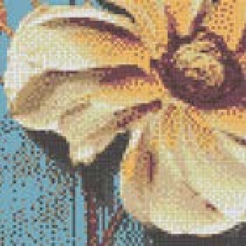 9.5x9.5mm Floral - Patterned Puzzled Mosaic Tiles(VF81744T)