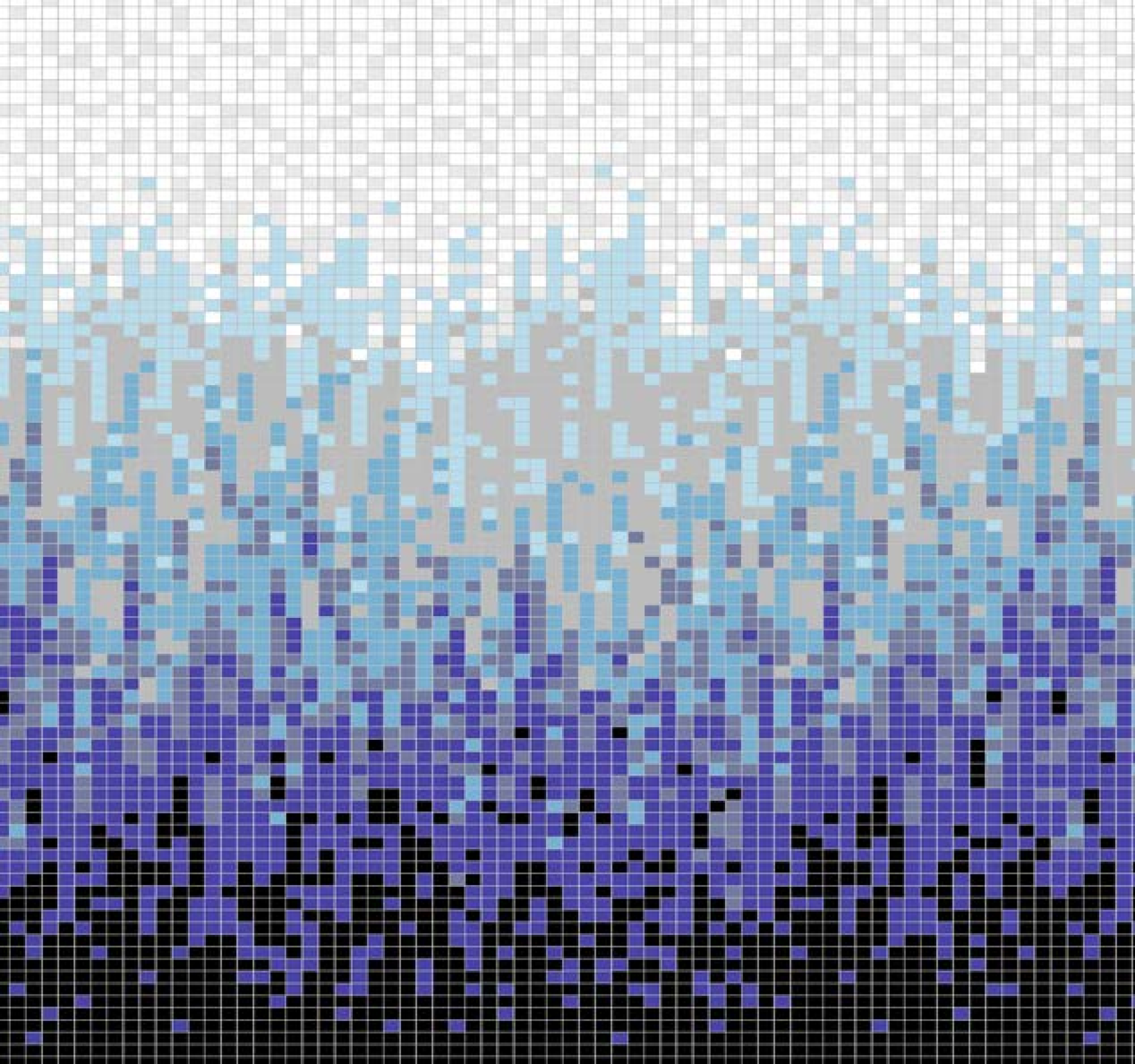 25x25mm Gradient - Colored Puzzled Mosaic Tiles (L30721)