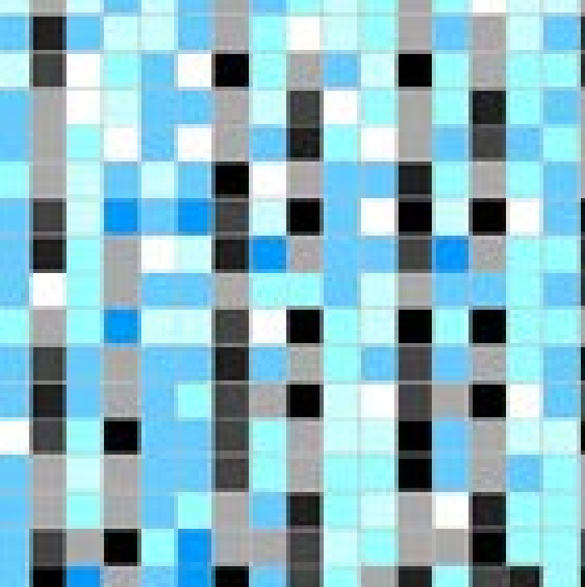 30.4x30.4mm Pixel - Style Puzzled Mosaic Tiles (MXFZ72731)