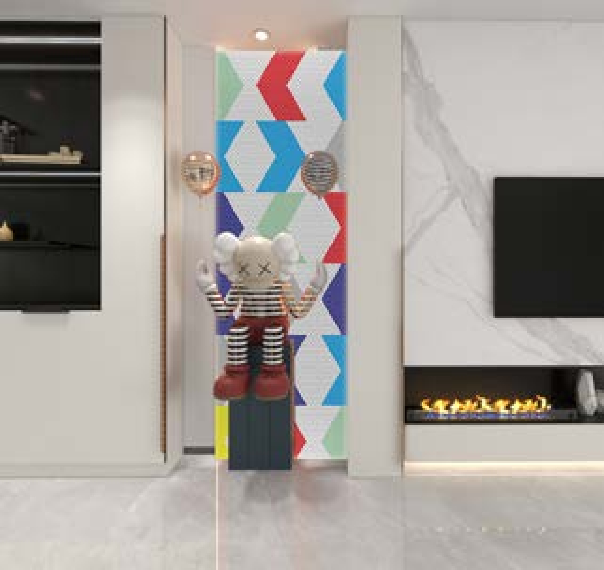 D19mm Color - Blocked Puzzled Mosaic Tiles ( NK72000)