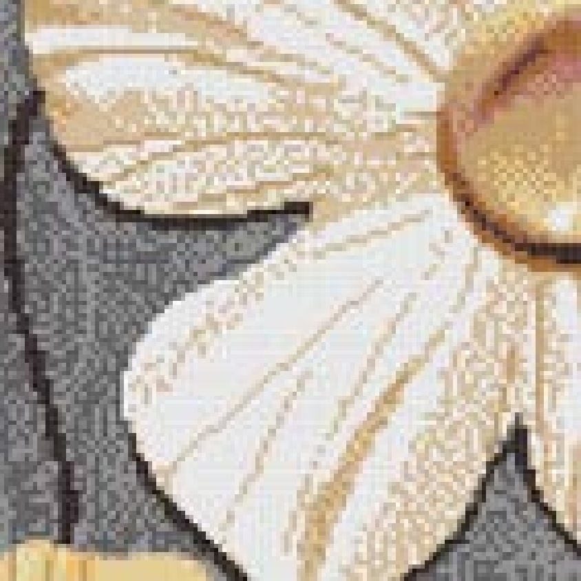 9.5x9.5mm Floral - Themed Puzzled Mosaic Tiles (JJNK82842)
