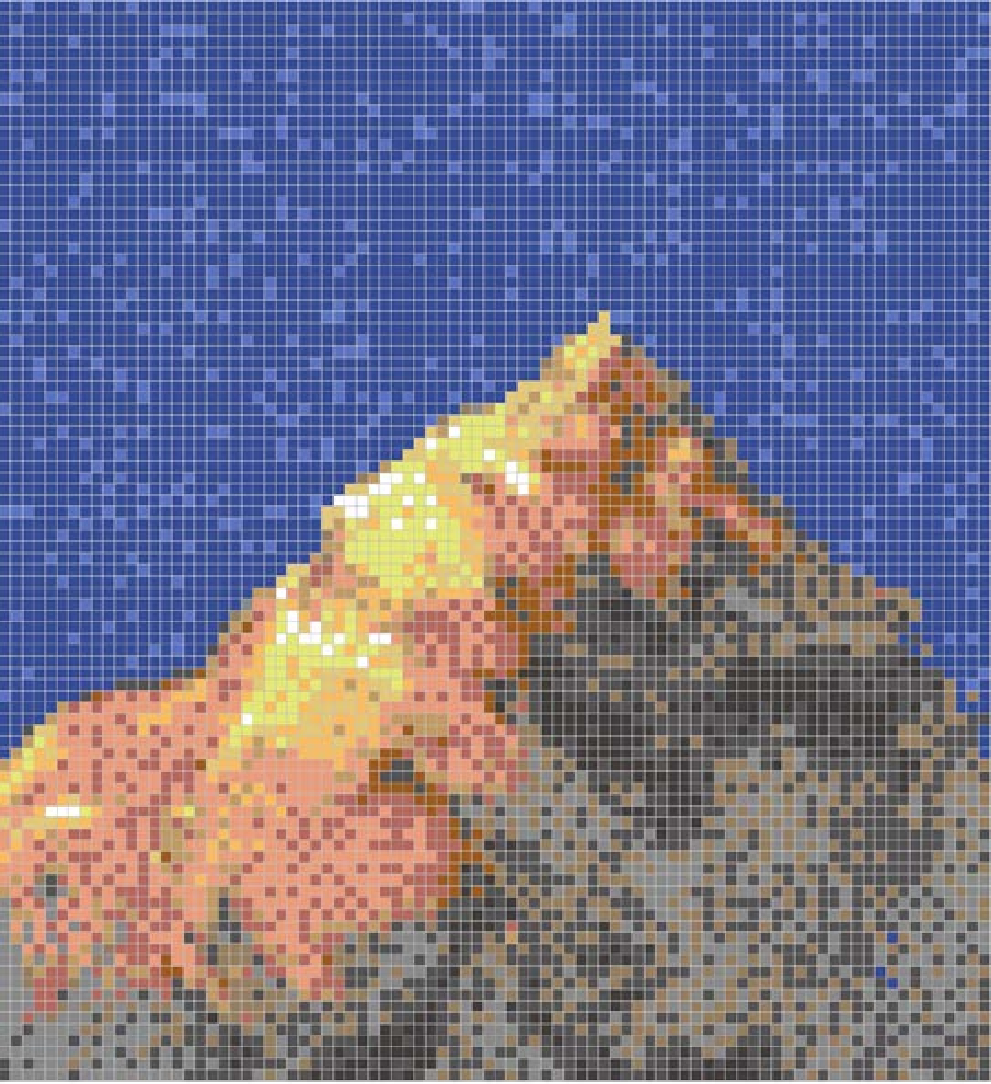 9.5x9.5mm Landscape - Themed Puzzled Mosaic Tiles ( VF81776T)
