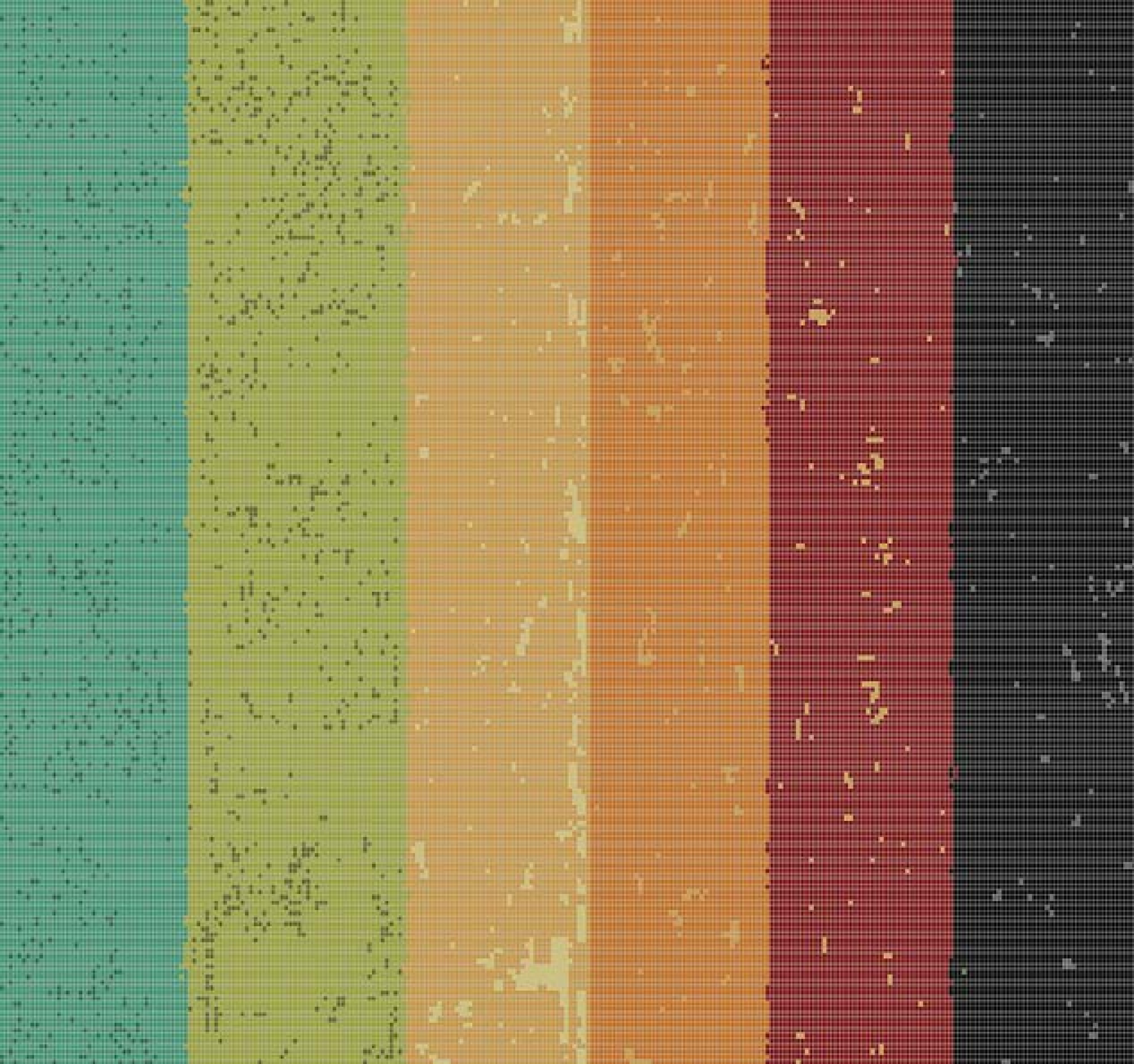 10.5x10.5mm Color - Rainbow Striped Puzzled Mosaic Tiles (RJNTCM88419)