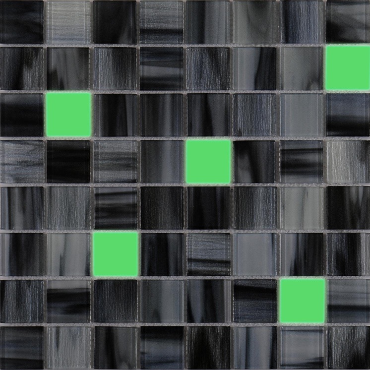 36X36X4mm 304X304 mm Color - Toned Textured Fluorescene Mosaic Tiles (RT3601-RT3609)