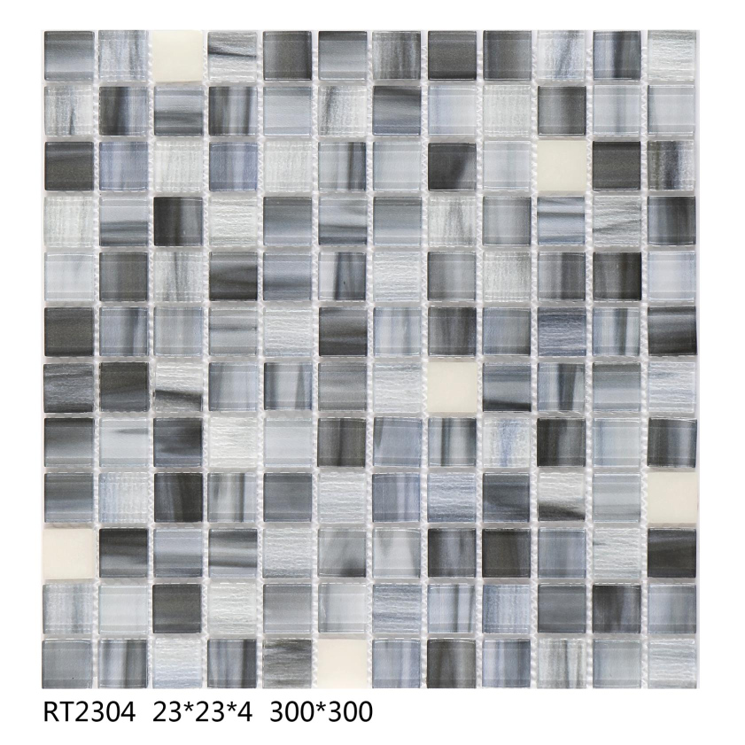 23×23×4mm 300X300 mm Textured Fluorescences Mosaic Tiles (RT23031-RT2309)