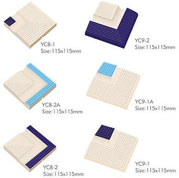 Chic 115x115mm Color - Accented Pool Tiles for Creative Pool Designs (Models: YC8 - 1A, YC9 - 2A, YC8 - 1, YC9 - 2, YC8 - 2A, YC9 - 1A, YC8 - 2, YC9 - 1)