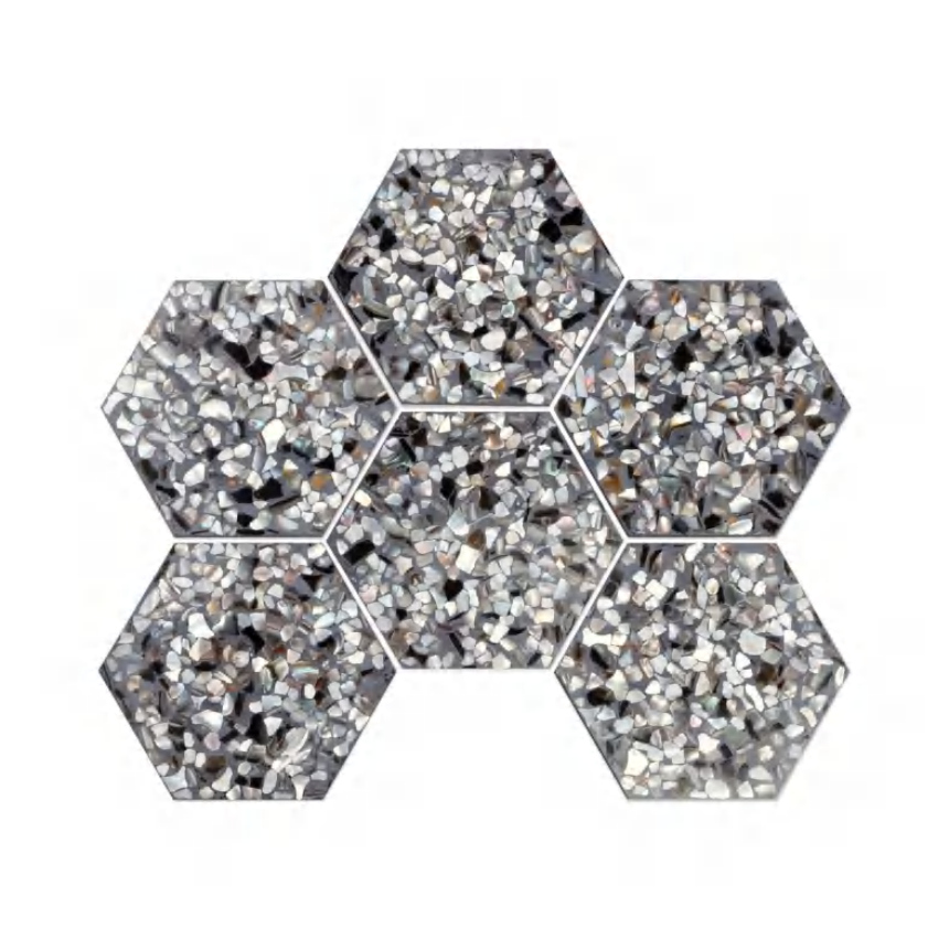 110X127X8mm 225x295mm Hexagonal Terrazzo Cement Mosaic Tiles (YQHBEIGE YQHBLK YQHBLU YQHGLD YQHGRN YQHWHT YQHGRY )