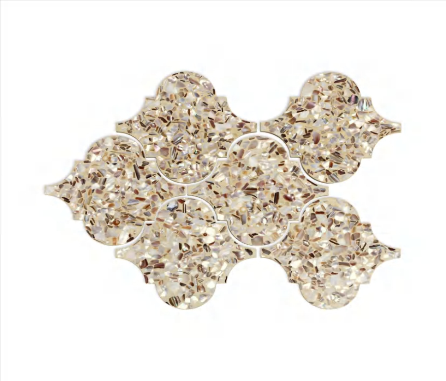 119x129x8mm 199x293mm Artistic - Shaped Terrazzo Cement Mosaic Tiles (YQSFBLK YQSFGR  YQSFBEIGE YQSFWHT YQSFBLU YQSFGRN )