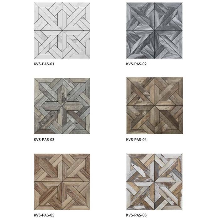 305x305mm Geometric Adhesive Peel - Stick Mosaic Tiles (KVS - PAS - 01/02/03/04/05/06; KVS - STE - 01/02/03/04/05)