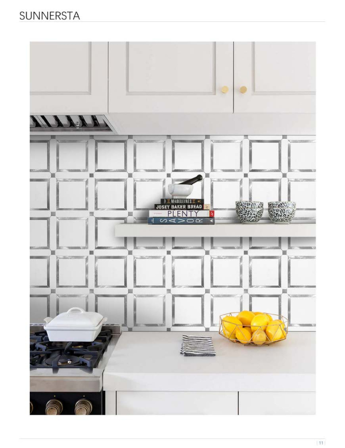 290x290mm Square Shaped Adhesive Mosaic Tiles (KVS - SUN - 01/02/03/04/05/06; KVS - SKA - 07/08/09/10/11/12)