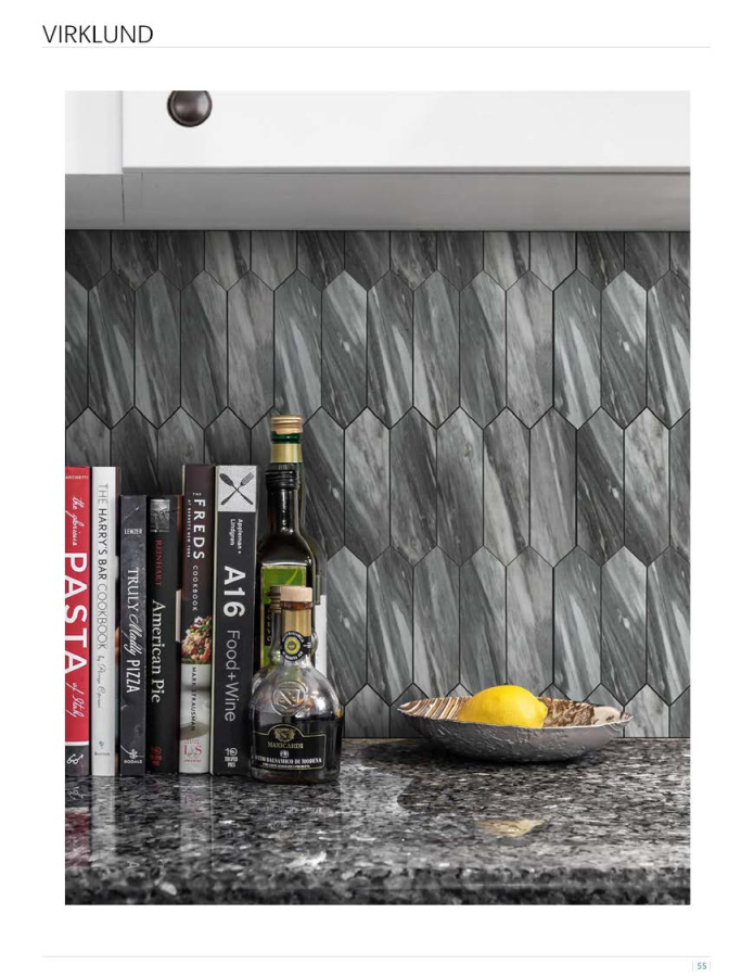 300x300mm Hexagonal - Pattern Adhesive Mosaic Tiles (KVS - VIR - 01/02/03/04; KVS - RES - 05)