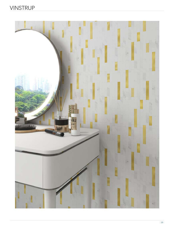 298x292mm Staggered Linear Adhesive Mosaic Tiles (KVS - VIN - 01/02/03)