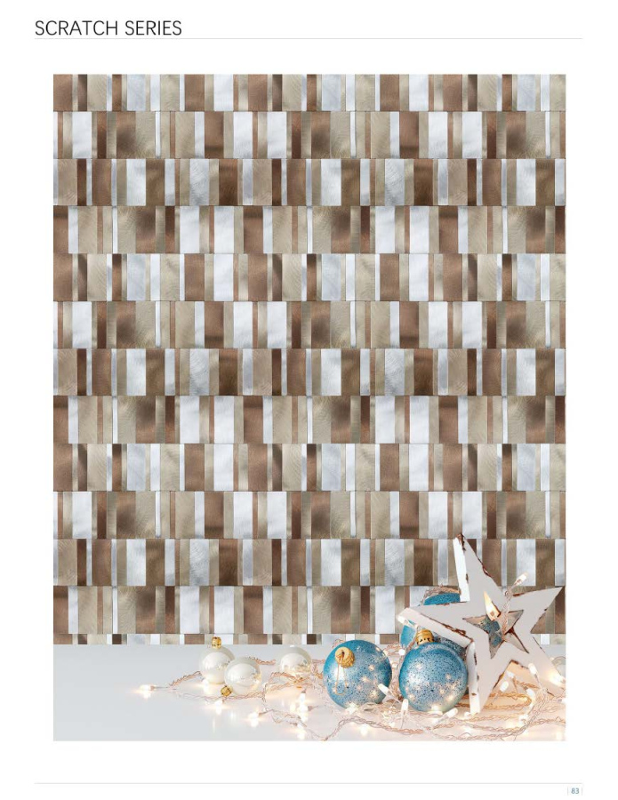 303x292 mm Linear Stacked - Strip Adhesive Mosaic Tiles (SCR - KB - 01/02/03/04/05/06; SCR - KA - 01/02/03/04/05/06)