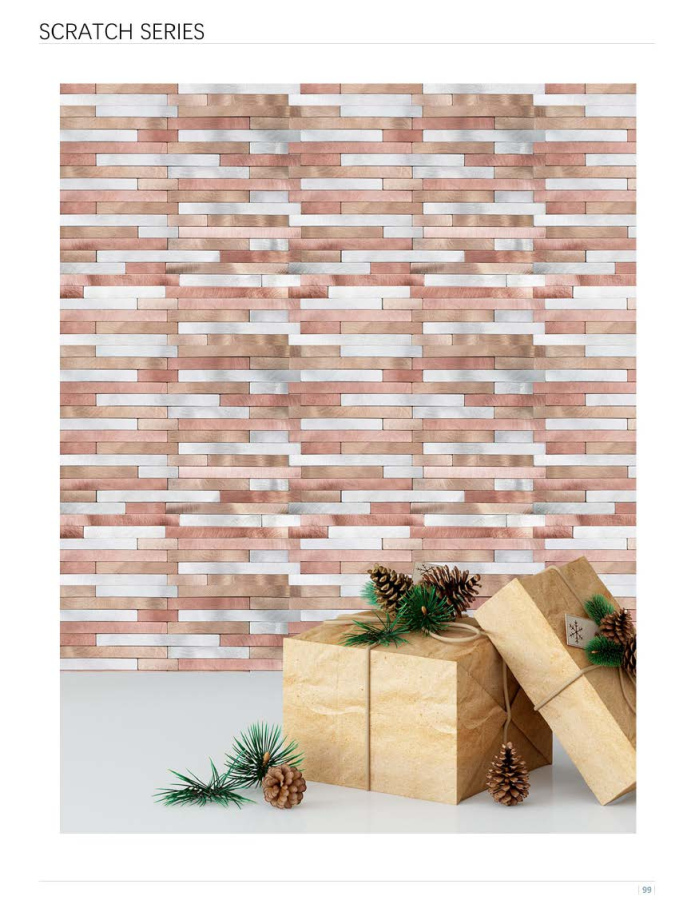 298x294 mm Linear Staggered - Strip Adhesive Mosaic Tiles (SCR - MA - 01/02/03/04/05/06; SCR - M - 01/02/03/04/05/06)