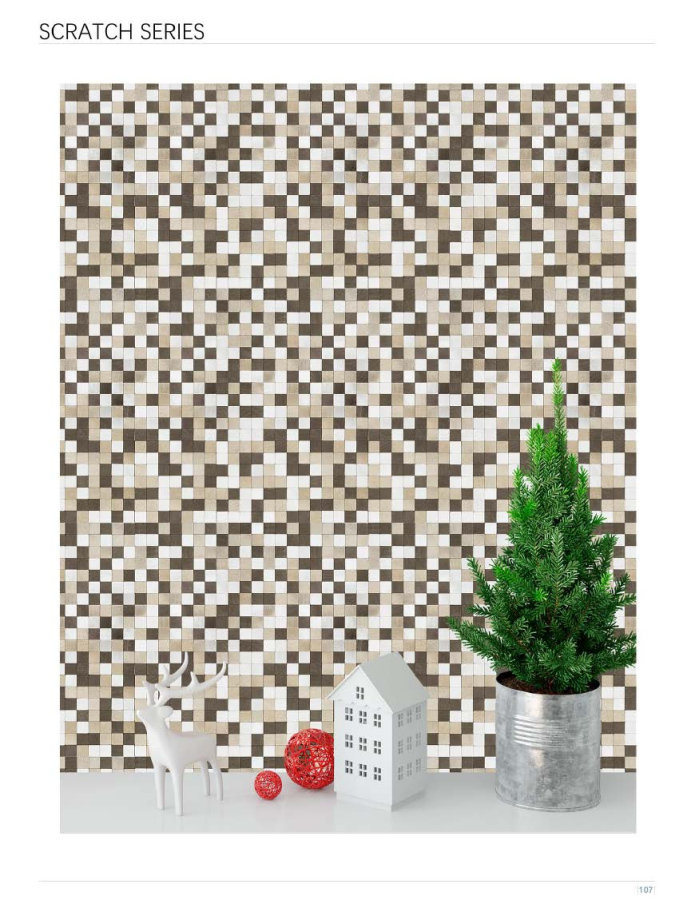 302x302 mm Pixelated - Square Adhesive Mosaic Tiles (SCR - C - 01/02/03/04/05/06; SCR - CA - 01/02/03/04/05/06)
