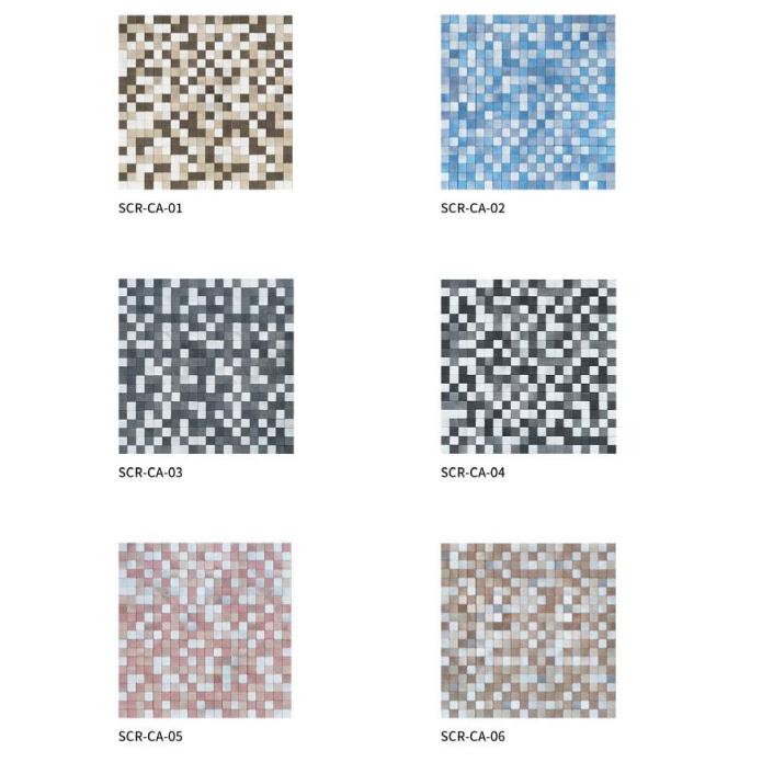302x302 mm Pixelated - Square Adhesive Mosaic Tiles (SCR - C - 01/02/03/04/05/06; SCR - CA - 01/02/03/04/05/06)