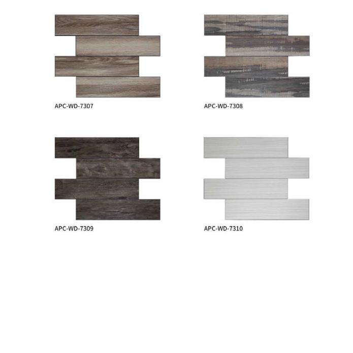 300x300 mm Staggered - Plank Wood - Texture Adhesive Mosaic Tiles (APC - WD - 7301/7302/7303/7304/7305/7306/7307/7308/7309/7310)