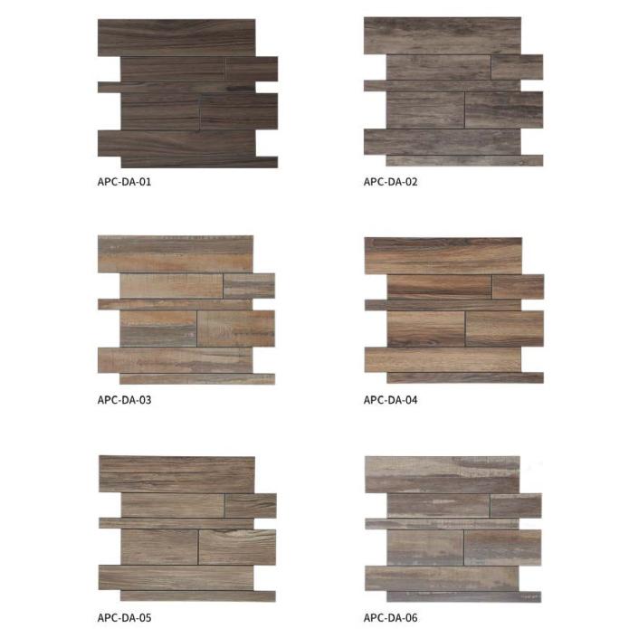 375x300 mm Staggered - Brick Texture Adhesive Mosaic Tiles (SPC - DM - 489807/489808/489809; APC - WD7101/WD7102/WD7103/WD7104/WD7105/WD7106)